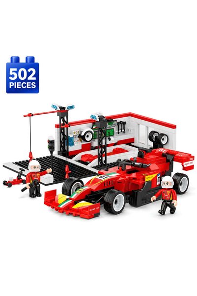 Minibric Set de Constructie cu Piese Tip Blocuri Construit 502 Piese Auto Spe...