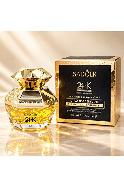 SADOER Cremă de Față 24K Golden Collagen – Fermitate, Elasticitate și Reducer...