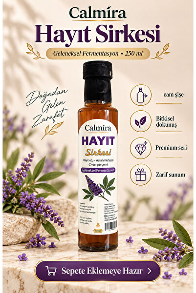 CALMİRA Hayıt Sirkesi 250ml | "Hayıt Otu - Aslan Pençesi - Civan Perçemi"
