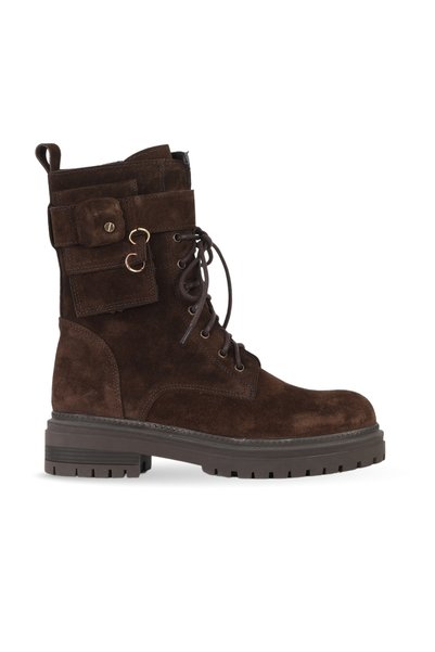 Bueno Shoes Brown Suede Women's Flat Boots 39Wb4692