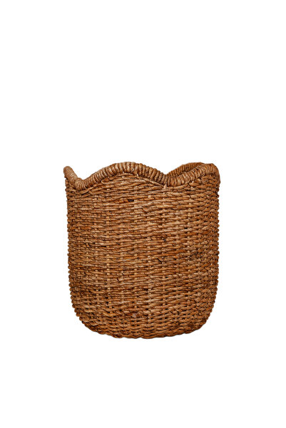 Yargıcı Muz Ağacı Yaprağı Silindir Sepet(45x44 Cm)