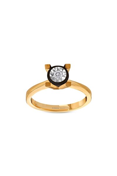 Assos Pırlanta 0.02 Karat Elmas Tektaş Yüzük