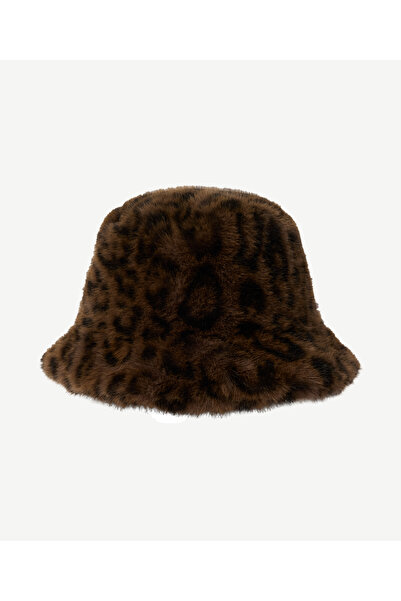 Yargıcı Pălărie cloche cu imprimeu leopard