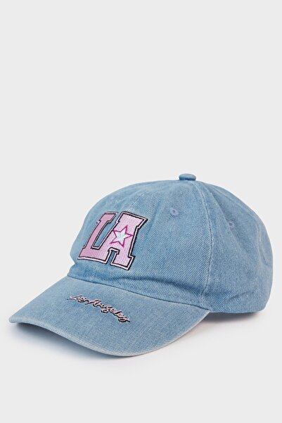 DeFacto Embroidered Jean Cap Hat for Girls C0587A825Sm