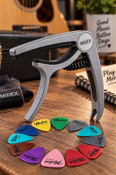 Lastvoice LCT-90SL Gitar Capo Metal Kapo Kaliteli Pena Hediye