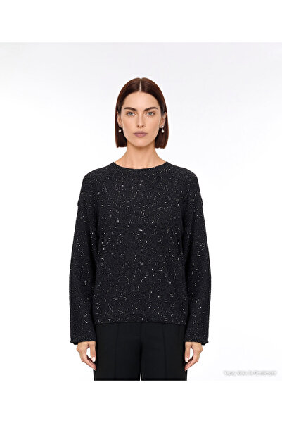 Yargıcı Wide Boat Neck Long Sleeve Sweater