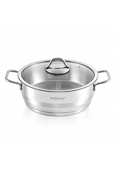 Milanor Aster 26 cm Basık Tencere