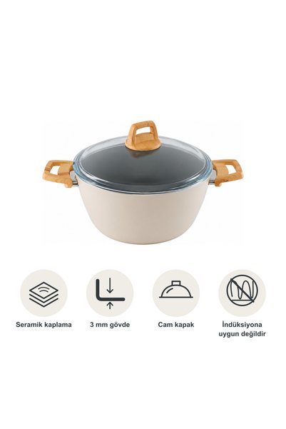 Milanor Neo Seramik 24 cm Derin Tencere