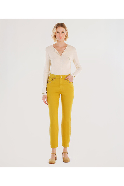 Yargıcı Slim Fit Trousers with Pocket Detail