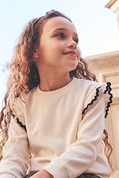 Cigit Sweatshirt 4-12 Yaş Ekru
