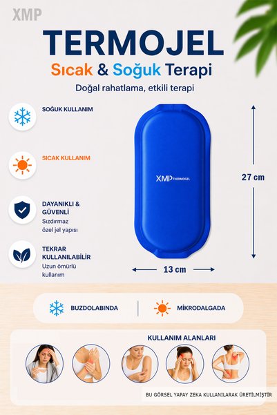 XMP TERMOJEL Termojel, Sıcak Soğuk Kompres, Lacivert Kumaş Jel