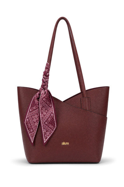 LYRA Bags & Accessories Lyra Women's Shoulder Bag with Scarf Detail and 2 Puppies