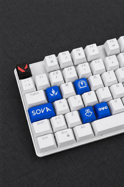 Makerpax Valorant Sova Keycaps, Q-E-X-C Mekanik Klavye Tuşu