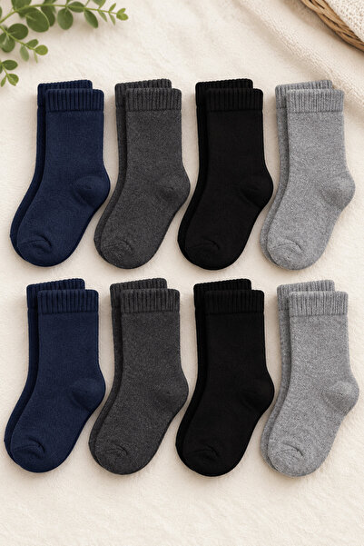 tibo 8 Pairs of Toe Seamless Winter Thick Towel Children's Socks