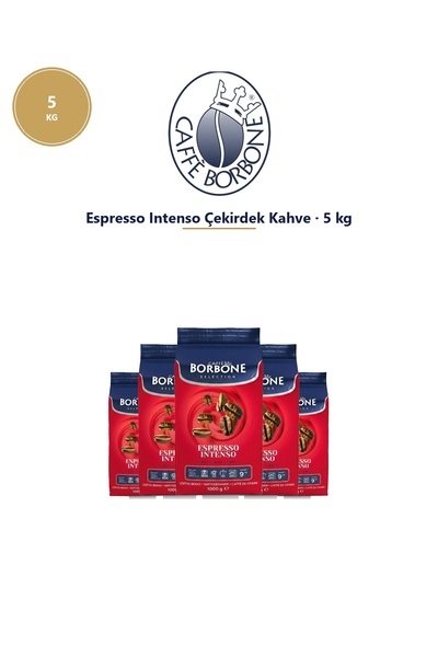 Caffe Borbone Caffè Borbone Intenso 5 Kg Çekirdek Kahve – Profesyonel İşletme...