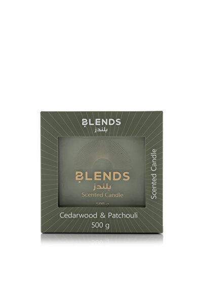 Blends شمعة في وعاء برائحة خشب الأرز والباتشولي 500 جرام من تيلا