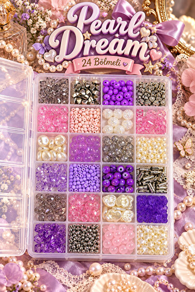 By MO Accessories Pearl Dream Σετ Κατασκευής Κοσμημάτων με 24 Θήκες – Σετ Χόμ...