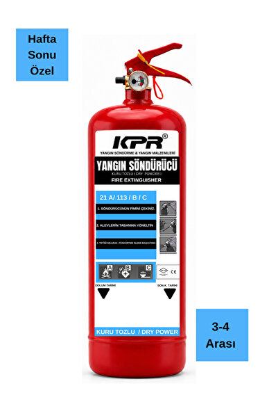 Yangın Söndürme Tüpü 1 kg KKT ( TOZLU ) 4 Yıllık Ruhsata Uygun / TSE - HYB CE / Belgeli