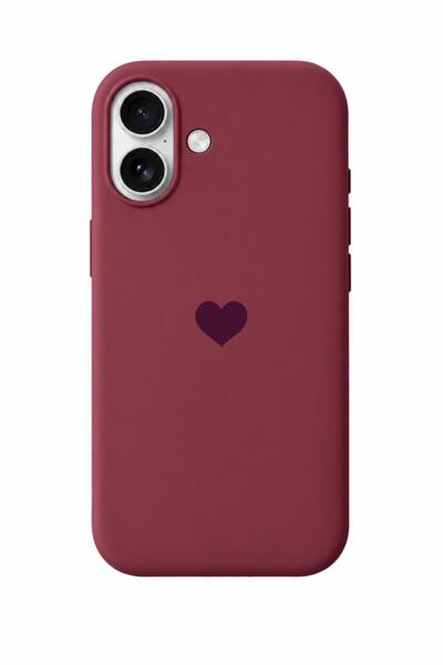 3GEN CASE iPhone 17 Uyumlu Kalp Logolu Lansman Kılıf İçi Kadife Kaplamalı Kam...