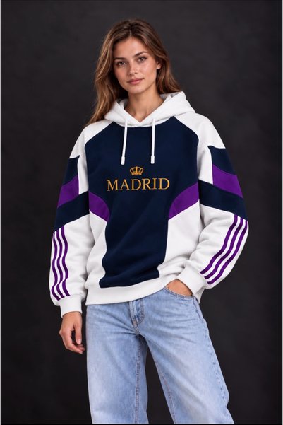 KUN SPORTSWEAR سترة رياضية فاخرة بألوان ريترو كلاسيكية، مقاس كبير، للجنسين