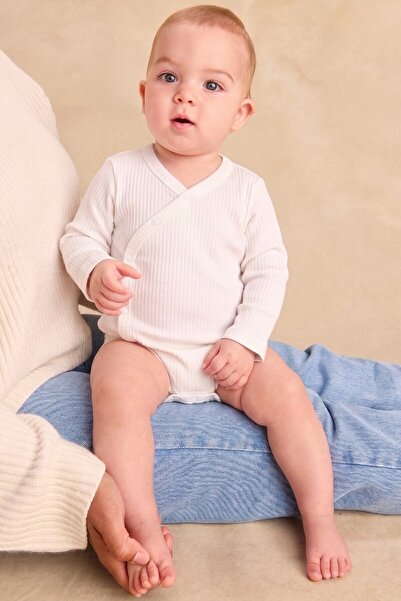Cigit Double-Breasted Bodysuit 0-18 Months Off-White