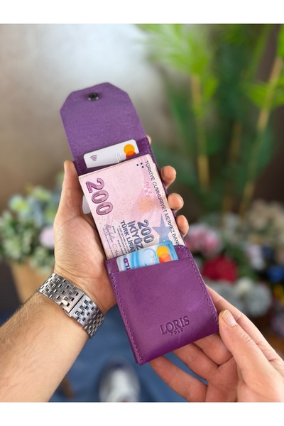 LORİS POLO Viral Hakiki Deri Bol Kartlıklı Kullanışlı unisex Cüzdanı