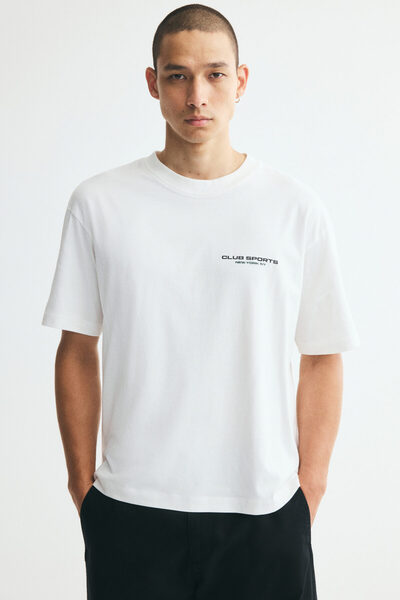 H&M Baskılı Tişört Relaxed Fit