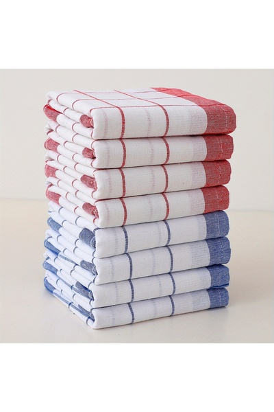 Choice 4Pcs MULTI 4/6/8/10 Pieces, 40cm * 60cm, Simple Checkered Pattern Kitc...