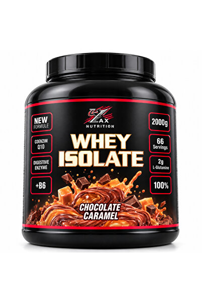 zax nutrition Whey Isolate Duble Caramel 2000 GR Protein tozu