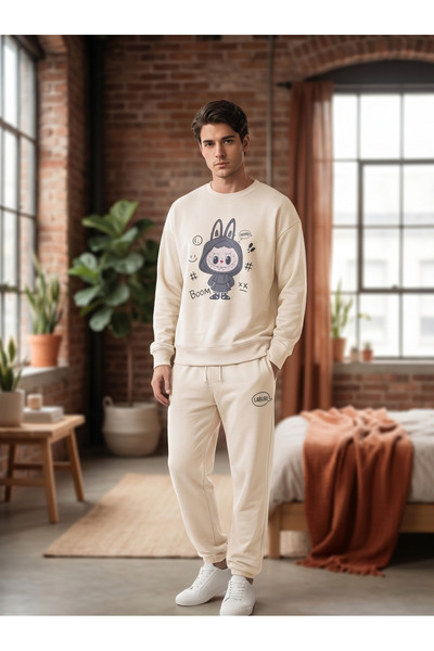 Finelook Unisex Labubu Cozy Sweatshirt & Jogger Lounge Set