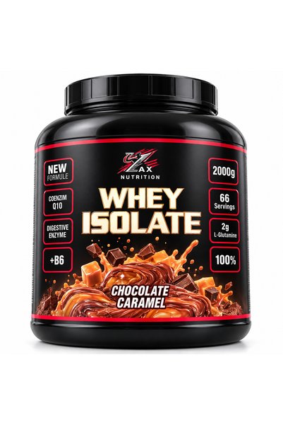 zax nutrition Isolate Whey Caramel B6 vitamin desteği 2000 gr