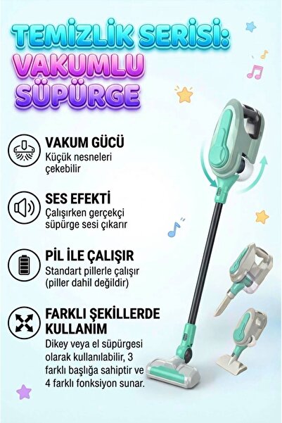 Tıfıl Toys Pilli Işıklı Gerçekçi Eğitici 4 fonksiyonlu Evcilik Oyuncak Hediye...