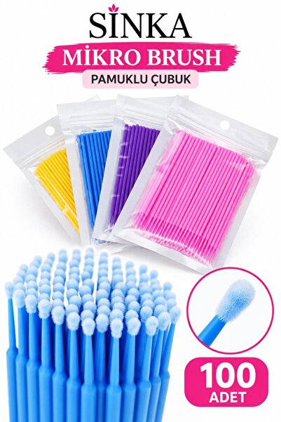 SİNKA Brush İpek Kirpik Ve Blading Fırçası 100 Adet