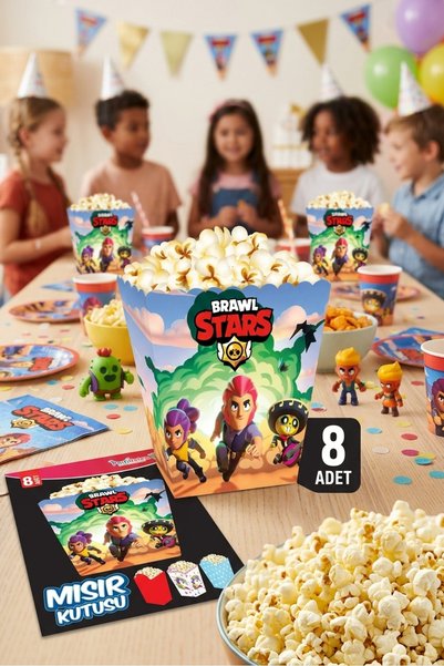 MALDİ PASTACILIK MISIR KUTUSU BRAWL STARS 8 Lİ