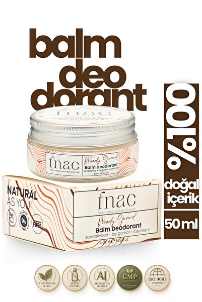 Erkek | Woody Guard | 50 ml | %100 Doğal İçerikli Ter Kokusu Önleyici Krem Deodorant | Alüminyumsuz, Çinkosuz, Alkolsüz Doğal Deodorant