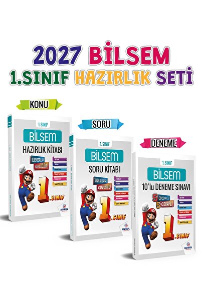 Kurul Yayıncılık 2027 1.sınıf Bilsem Hazırlık Kitapları Seti 3 Lü Konu Soru D...