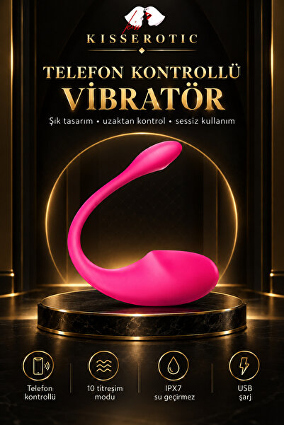 Telefondan Kontrol Edilebilir 30 Farklı Titreşimli Şarjlı Yumurta Vibrator