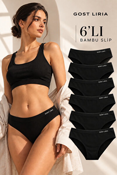- Premium Bambu Kadın Slip – 6’lı Paket