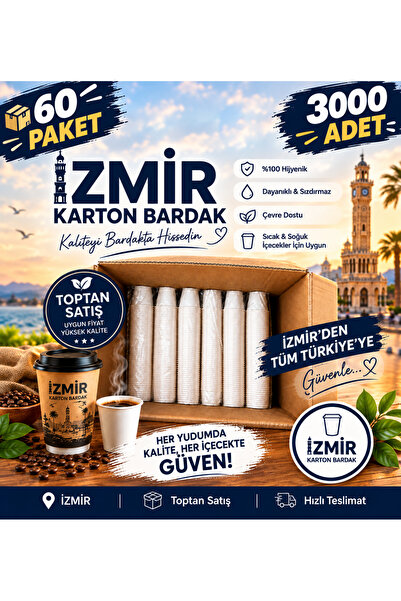 Genel Markalar KARTON BARDAK- 6-5-OZ 3000ADETLİ tek kulanımlık SOĞUK VE SICAK...