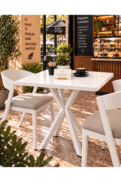 Stella luce Kalınlaştırmalı Mutfak Cafe Balkon Bahçe Restoran Yemek Masası 70...