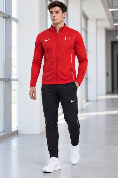 Nike Türkiye Milli Takım Serisi Erkek Eşofman Takımı - Yeni Sezon Slim Fit Ay...