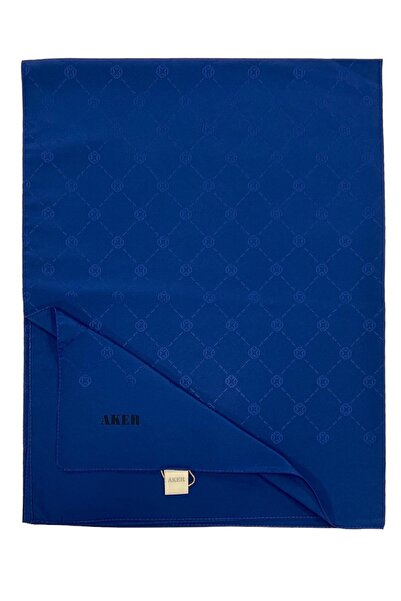 Aker Monogram Shawl - Cobalt 922
