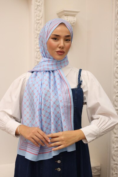 Silk Home Olinda Shawl - 49005 - 08 Blue Coral