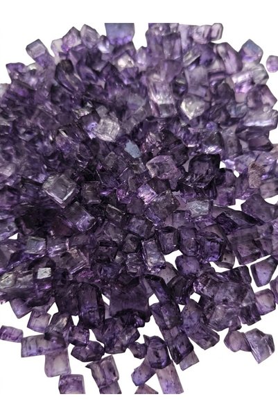 Dekoratif Kristal Cam Kırığı Amatist Mor ( 100 gr) (5-10 MM Boyutlarında) Epoksi Reçine İçin Kırık Cam - Mum Dekoratif Obje Hobi Amaçlı El Sanatları Süsleme CNK Büyük Parçalı Cam Kırıkları
