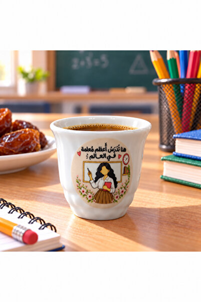 Generic Teachers Day Arabic Qahwa Finjan Cups Gift Box, 12 Printed Cups |   1...
