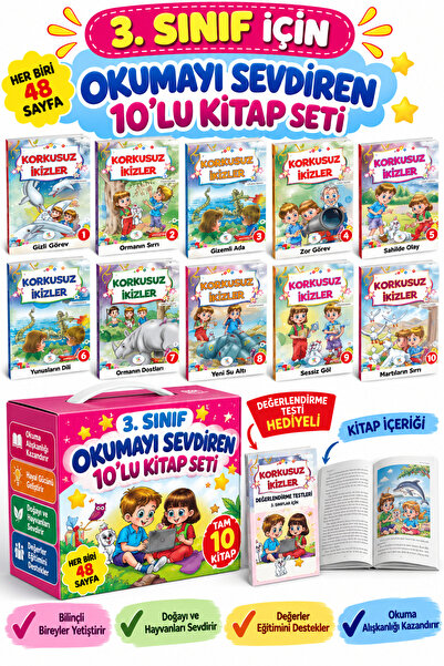 Ata Yayıncılık 3.sınıfların Keyifle Okuyacağı Hikaye Kitabı Seti