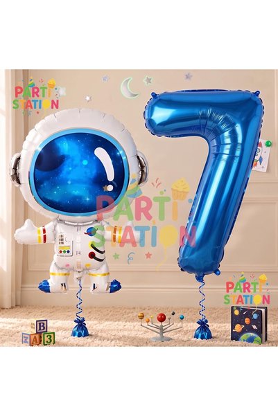 Parti Station Space Astronaut Concept 7 Years Old Balloon Set Space Astronaut...