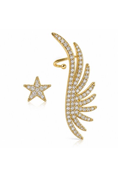 Sense of Atelier Stone Wing Ear Cuff Earring