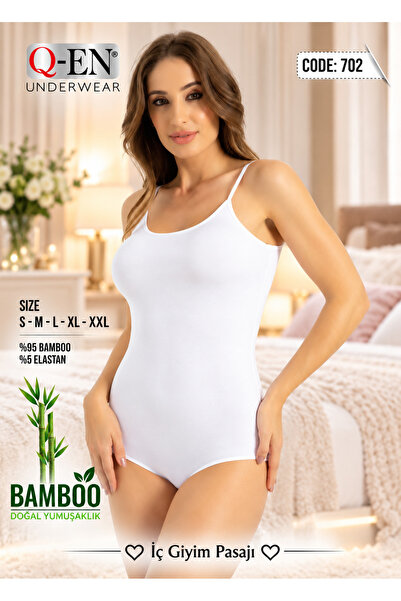 Q-EN Rope Hanger Snap Bamboo White Badi