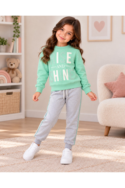 BÜYÜMÜŞ BABY KIDS 2 STRING CHILDREN'S Tracksuit SPORTS SET